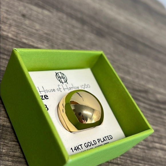 House of Harlow 1960 Gold Plated Statement Ring | Size 8 ✨ - Picture 4 of 7